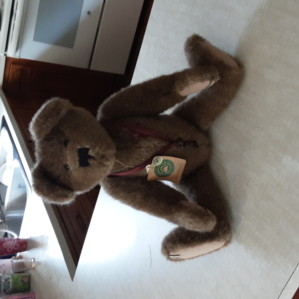Moving cutting back.Boyds bear very old and keep well like new.cost 56 dollars i